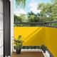 vidaXL Rectangular Yellow Shade Divider 1x4m