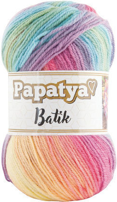 Kamgarn Papatya Batik Νημα Πλεξιματος Col554-11 Rainbow Παστελ Πολυχρωμο Ακρυλικο 100gr 360mtr