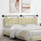 vidaXL Headboard Cushion with Ecru Leather 170x...