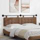 vidaXL Leather Brown Bed Headboard Cushion 170x...