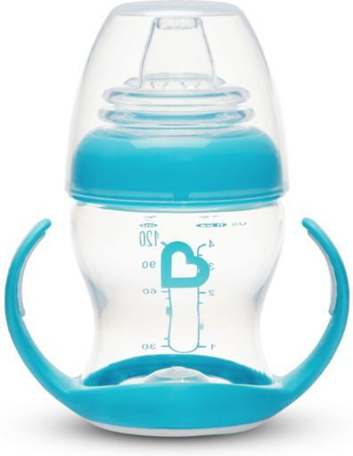Munchkin Gentle Cup Εκπαιδευτικό Μπιμπερό Σιλικόνης με Λαβές Γαλάζιο για 4m+ 118ml