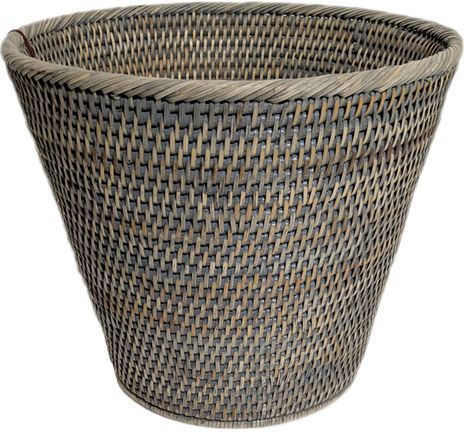 Rattan Beige-Grey Plant Pot Basket 33x28 Cm