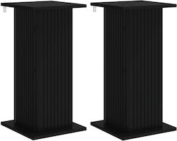 vidaXL Дървени Черни Цветарници 30.5x30x60.5 см...
