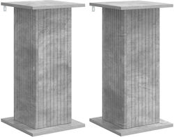 vidaXL Дървени Цветарници Сиви 30.5x30x60.5см 2...