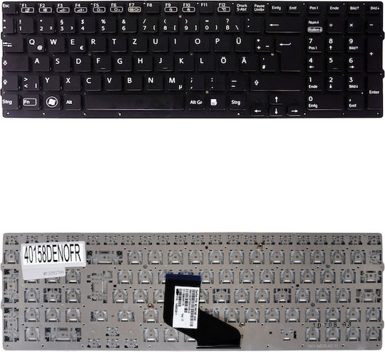 Deutsche Tastatur Für Laptop German Laptop Keyboard Sony Vaio Vpc-f2 F22 F23 F24 Vpc-f217 Vpc-f219 Vpc-f21 148952911 148952731 148952741 148952821 148952841 De Nο Frame Black Κωδ.40158denofr