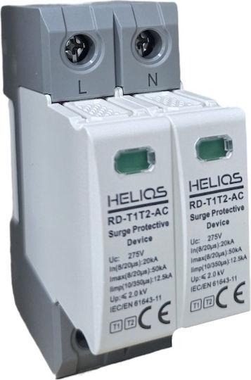 Helios Limitator Supratensiune Ac 12.5ka T1t2 2p