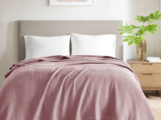 Single Pique Blanket 320gsm Cotton Decayed Apple Hotel Garyfallo 180x240