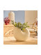 Decorative Ceramic Vase Oceania White 18.5x14xH22cm