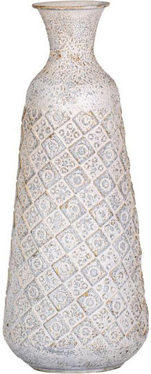 Fylliana Decorative Floor Vase Metallic Fl0516 Silver 21x21xH49cm