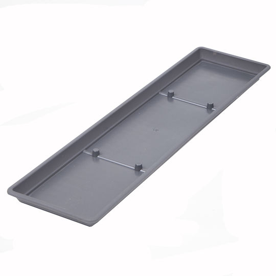 Micplast Πιάτο Ζαρντινιέρας Γκρι 45x15εκ. 018.084003
