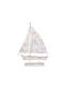 Metallic Decorative Ship Fylliana Fl0131 Antique Silver Color 31x6x44cm