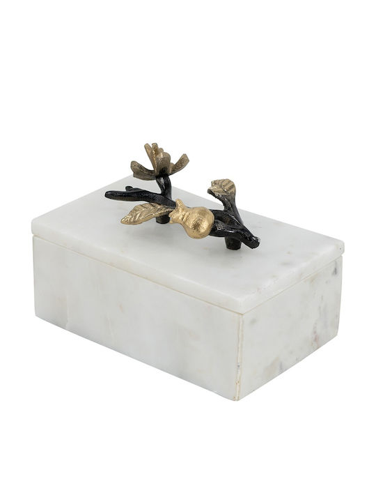 Artekko Κουτί Κοσμημάτων Λευκό 18x12x12.7cm Artekko Κουτί Κοσμημάτων Λευκό 18x12x12.7cm