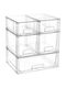 Plastic Transparent Jewellery Box 17.9x17.7x13.9cm
