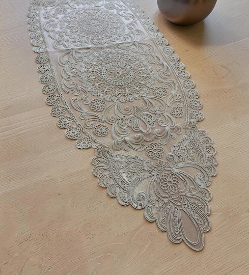 Linea Home Runner With Lace Trevi Beige 45x160cm