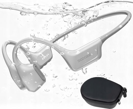 Doogee BoneAir Swim Conductie Osoasa Open Ear Casti Bluetooth Handsfree cu Rezistență la Transpirație Gri