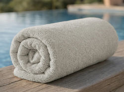 Baumwoll Hotelhandtuch Pool Beige