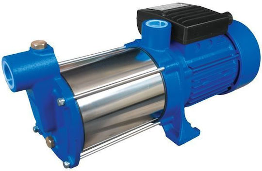 Αντλία Νερού Επιφανείας Inox Πολυβάθμια 220v 1300w 1,75hp Ανοξείδωτες Φτερωτές Jism18 Plus