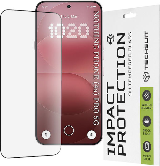 Techsuit 0.33mm Full Glue Full Face Tempered Glass (Nothing Phone (4a) Pro)