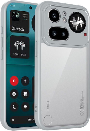 Farbe Rahmen Rückseite Kunststoff Grau Für Nothing Phone (4a) Pro