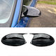 Kappen Für Autospiegel BMW Serie 1 E87 E81 E82 E88 2004-2009 Serie 3 E90 E91 05-08 E92 E93 2006-2010 M3/m4 Look Schwarz Glänzend 2 Stücke