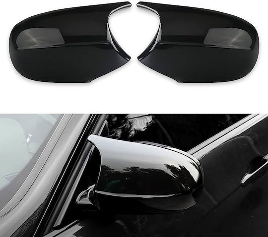 Kappen Für Außenspiegel Bmw Serie 1 E87 E81 E82 E88 2010-2015 Serie 3 E90 E91 E92 E93 M3/m4 2008-2013 Look Facelift Lci Modelle Schwarz Glänzend 2 Stücke