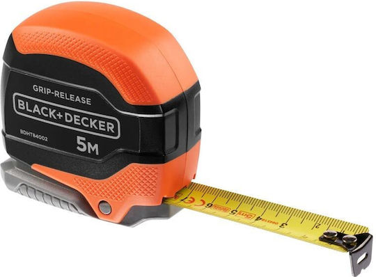Black & Decker Metru Bandă Rolă Reîntoarcere Automată 5mx1.9 Cm 31373 Black & Decker