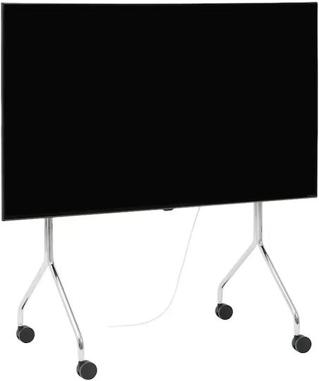 Tv Stand Wheels Pedestal Moon Rollin' Regular Chrome