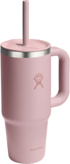 Hydro Flask Handled Tumbler Θερμός 710ml ΘΕΡΜΟΣ ALL AROUND TRAVEL TUMBLER TRILLIUM με Καλαμάκι και Λαβή