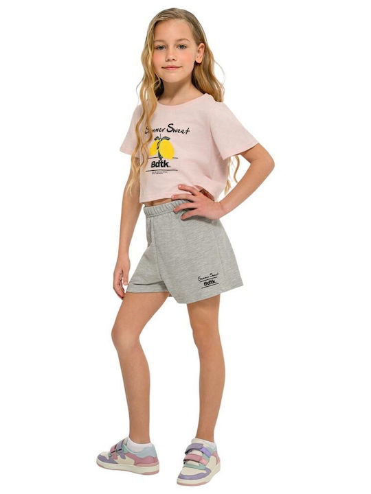 Kids Set with Shorts Summer 2 Pieces Salmon