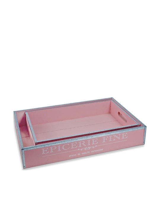 Декоративен Диск Дървен Shabby Chic 2 Бройки