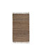 Fylliana Jute Rectangular Rug Made of Black-Brown Jute 140x200cm