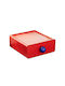 Plastic Kitchen Organization Shelf Rack 20x18.5x7.5 cm Red