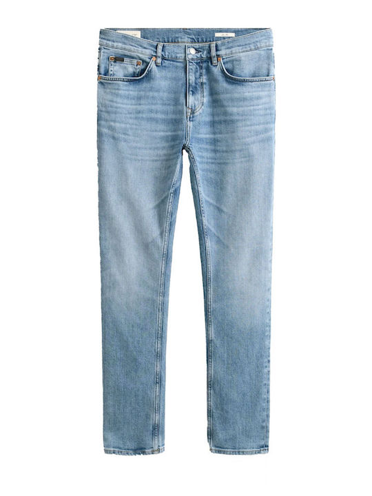 Gant Men's Jeans Pants with Slim Fit Light Blue
