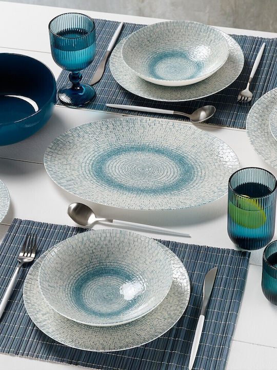 Cryspo Trio White Porcelain Dinnerware Set 20pcs