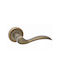Best Design Middle Door Lever with Rosette Pair with Mouthpiece Antique