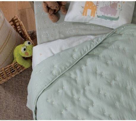 Nef-Nef Homeware Special Star Baby Quilt Set Microfiber White 110x150cm Nef-Nef Homeware Special Star Baby Quilt Set Microfiber White 110x150cm