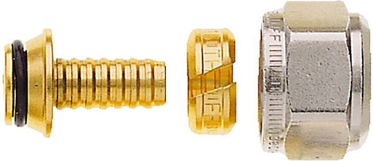 Imi Fi20x2 Compression Connector Plastic Tubes Brass Nickel Plated External Thread G3/4