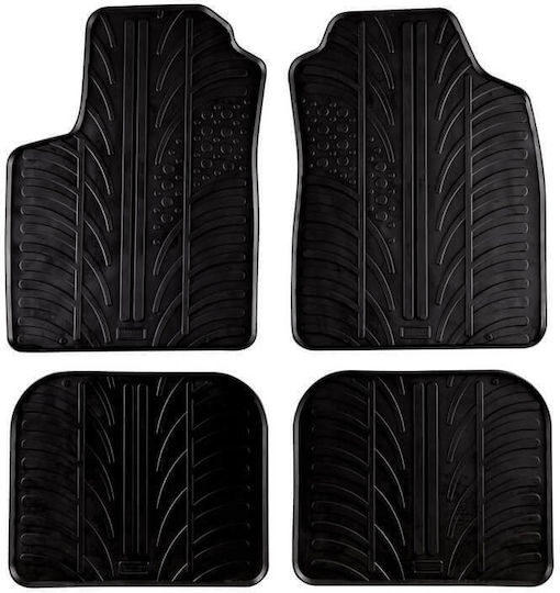 Carro 389414 Covoare Auto Fiat Panda 2003-2011 Negre 4 Bucăți