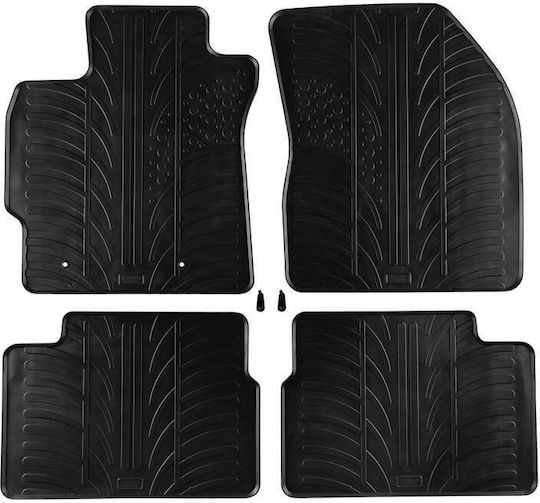 Carro 389317 Килими За Кола Toyota Auris 2007-2012 Corolla Sedan 2007-2013 Черни 4 Броя