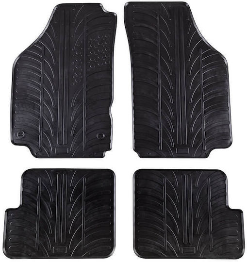 Carro 389229 Πατάκια Αυτοκινήτου Lancia Ypsilon 2003-2011 Μαύρο 4 Τεμάχια