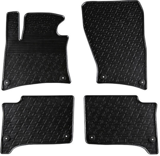 Carro 389470 Килими за кола Vw Touareg 2010-2018 Черни 4 Броя