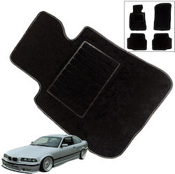 Carro Car Mats Carpet Bmw 3 E36 90-99 Without Embroidery Black 4 Pieces