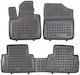 Sahler Car Mats Raised Sides 3D Rubber Hyundai Santa Fe 2020+ 5 Seats Raised Sides Black 3 Pieces