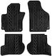 Carro 389472 Πατάκια Αυτοκινήτου Vw Golf V Plus After 2004-2013 Seat Altea 2004-2006 Seat Toledo 2005-2009 Μαύρο 4 Τεμάχια