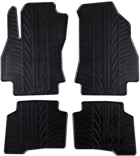 Carro 389412 Πατάκια Αυτοκινήτου Citroen Nemo 2007-2015 Fiat Fiorino 2007-2013 Peugeot 2008-2015 Μαύρο 4 Τεμάχια