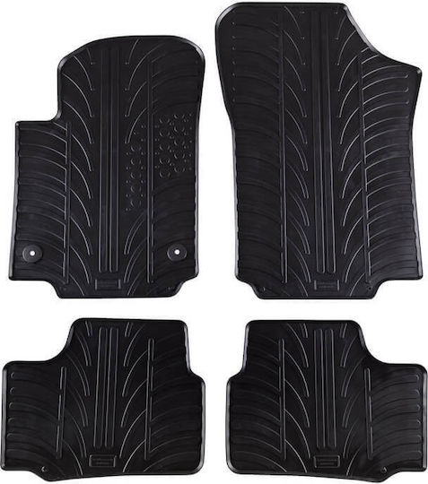 Carro 389463 Car Mats Vw Up 2011 Skoda Citigo 2011 Seat Mii 2011 Black 4 Pieces