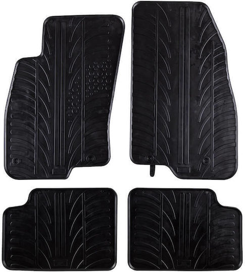 Carro 389416 Car Mats Fiat Grande Punto 2005-2010 Black 4 Pieces