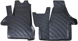 Carro Auto Fußmatten 3D Gummi TPE VW Transporter T5 2003-2015/T6 2015/T7 2 Stück Schwarz Car-1267 Carro Auto Fußmatten 3D Gummi TPE VW Transporter T5 2003-2015/T6 2015/T7 2 Stück Schwarz Car-1267