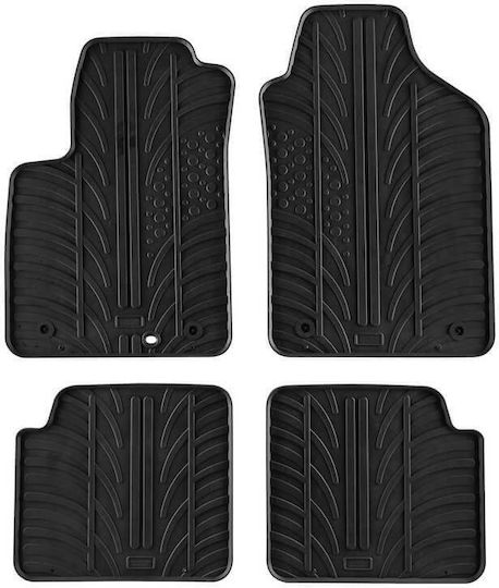 Carro 189394 Килими за кола Fiat 500 2007-2012 Черни 4 Броя