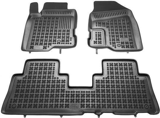 Sahler Car Mats Raised Sides 3D Rubber Opel Antara Chevrolet Captiva 2006+ Raised Sides Type Black 3 Pieces